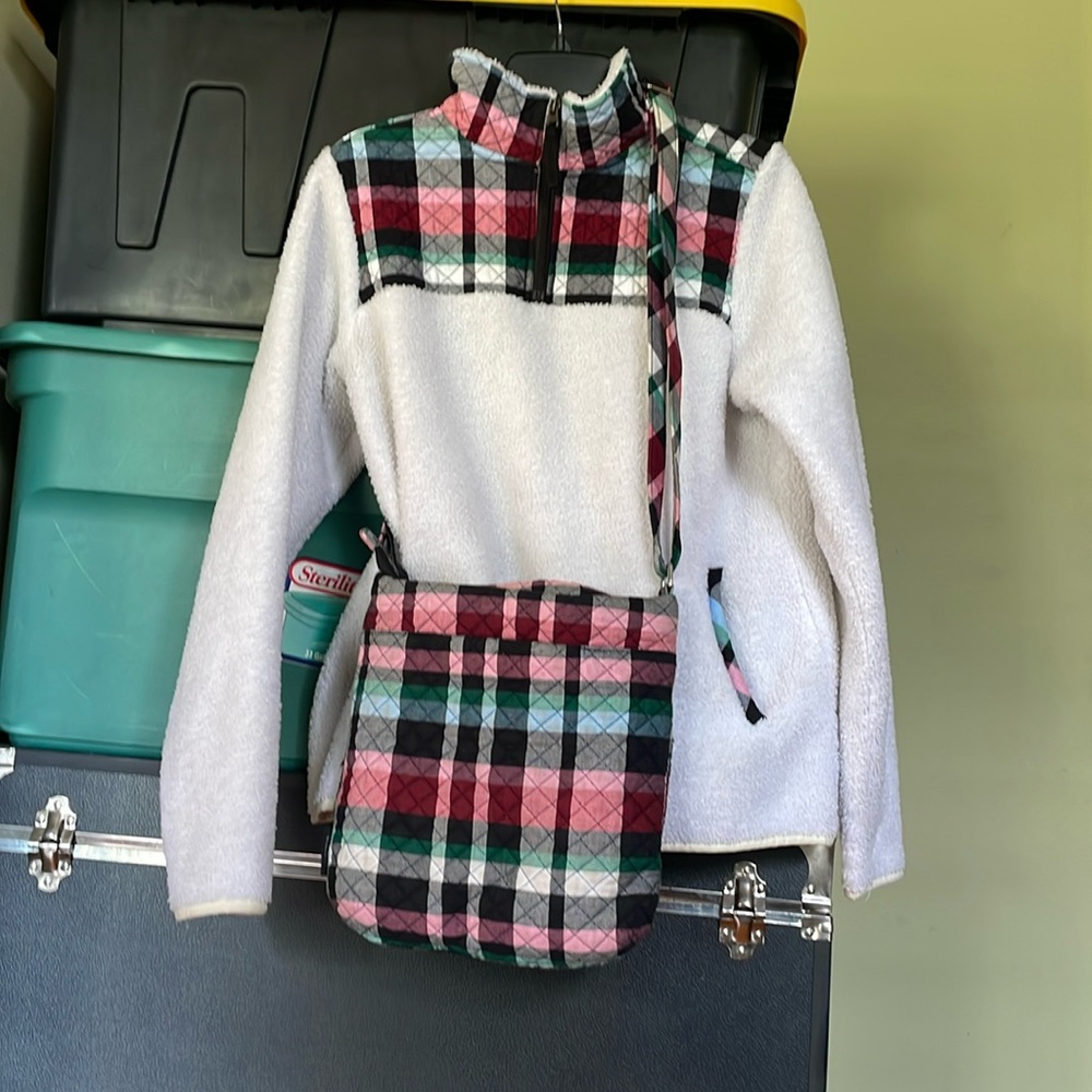 Vera Bradley Fleece Pullover Purse Matching Set